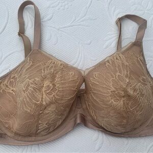 Soma Light Lined Perfect Coverage Lace Underwire Bra - Beige 38DD